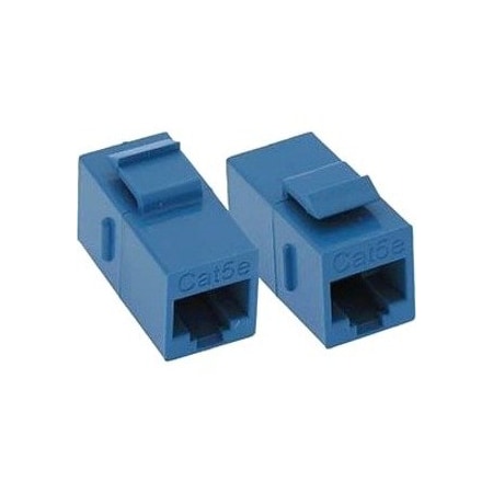 Unirise Usa Cat5E Rj45 Keystone In-Line Coupler, Blu C5E-CPLR-BLU
